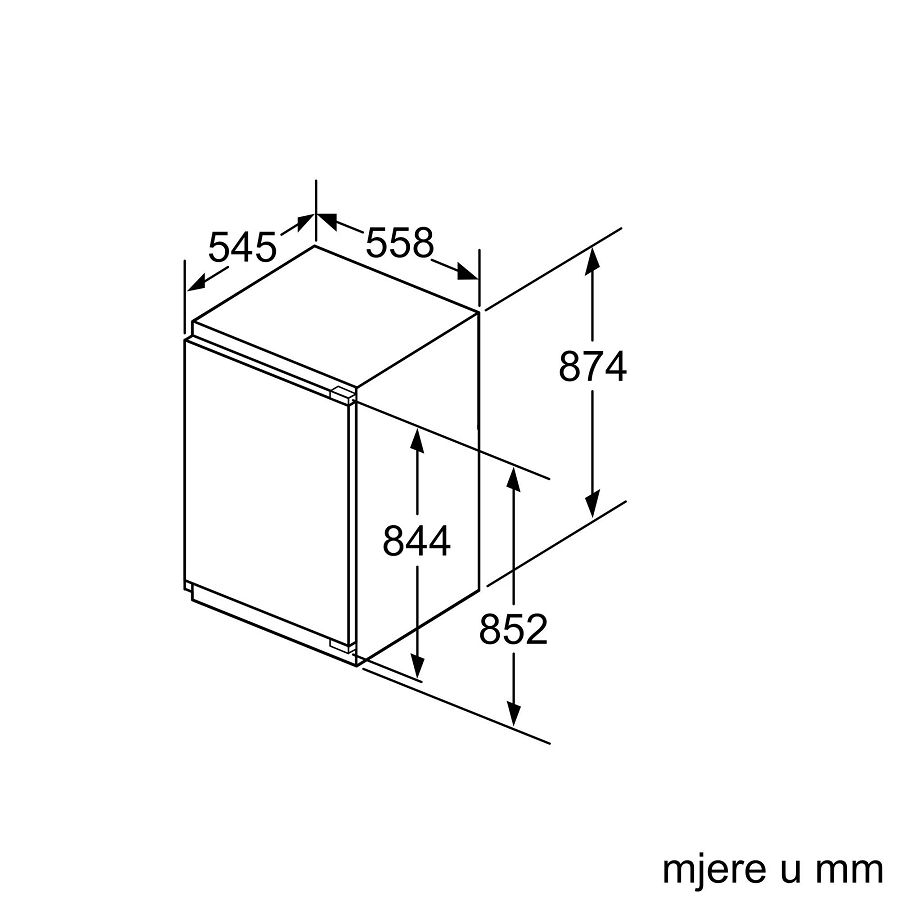 Ugradbeni zamrzivač Bosch GIV21AFE0