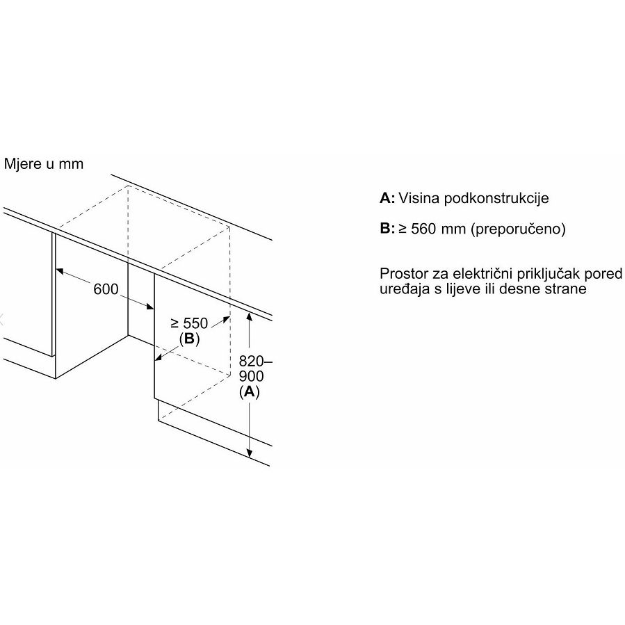 Podpultni zamrzivač Bosch GUN21ADE0