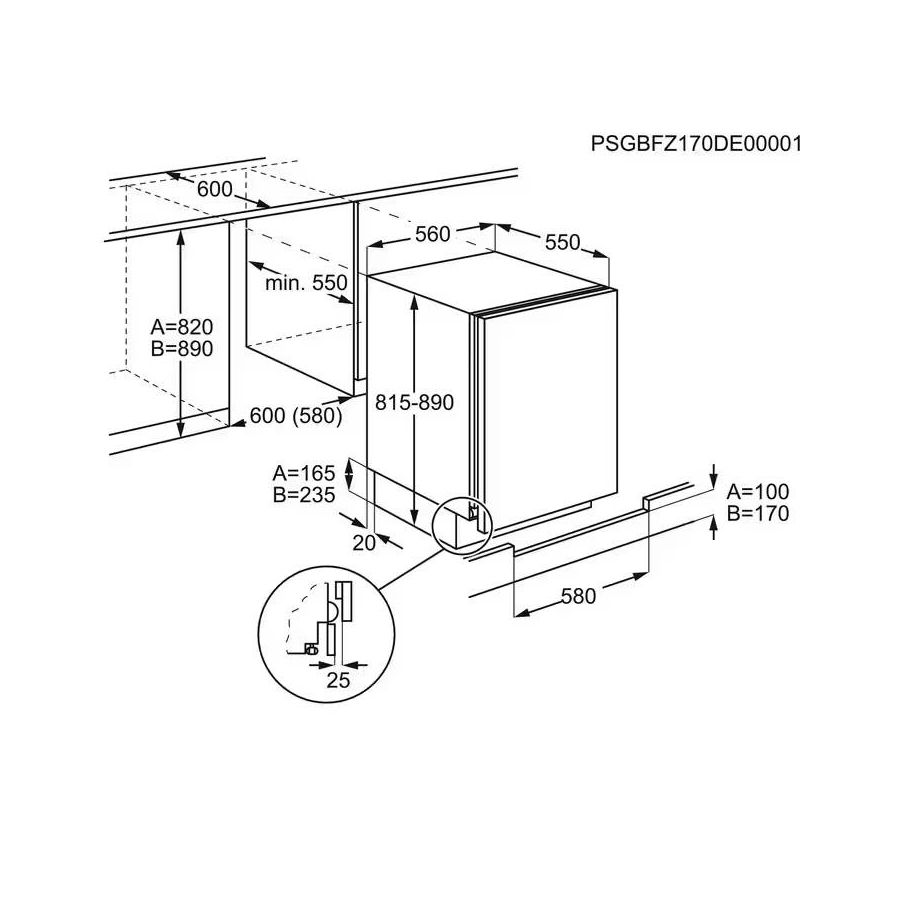 Podpultni zamrzivač Electrolux LYB2AE82S