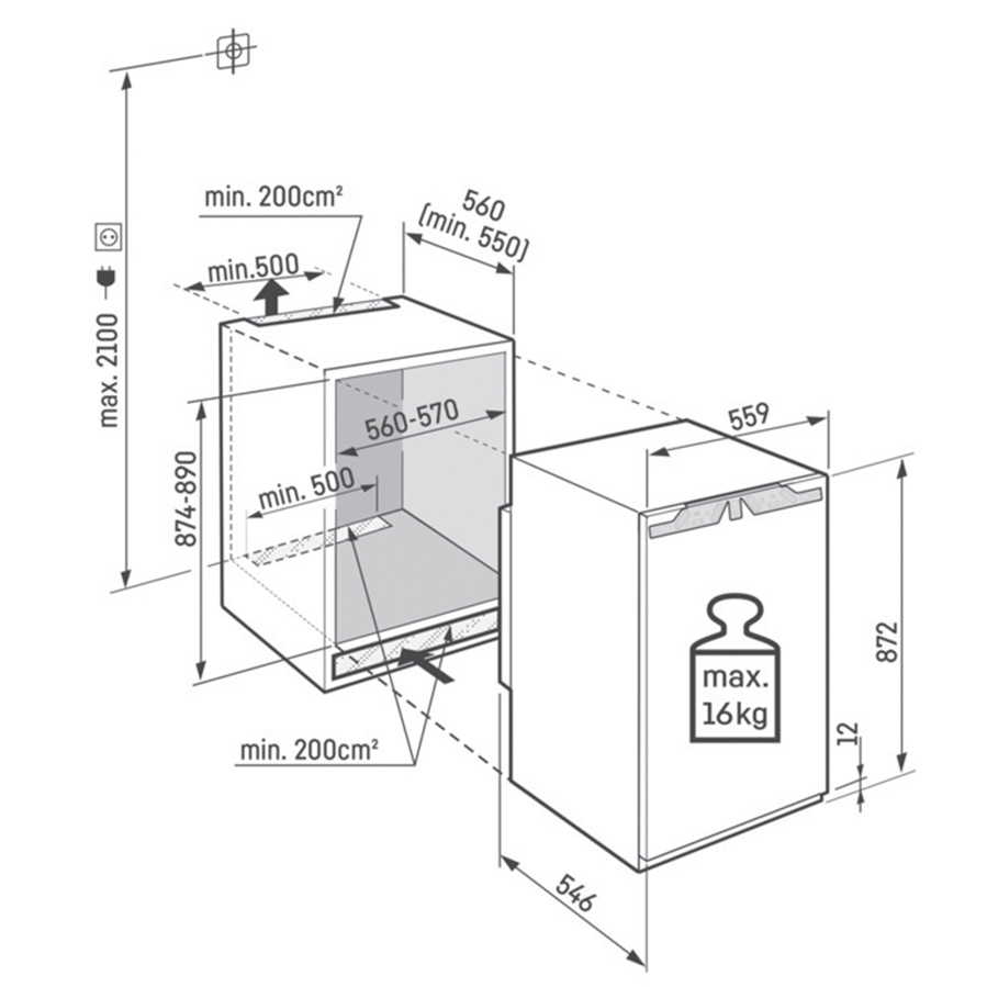 Ugradbeni zamrzivač Liebherr IFNd3924 PlusLine