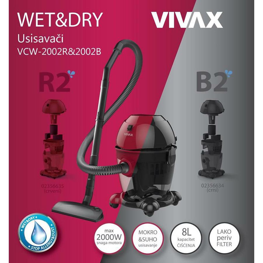 Usisavač Vivax VCW-2002R R2