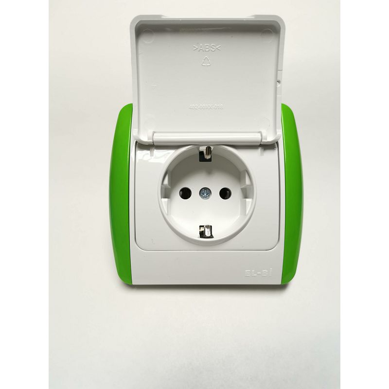 Utičnica ELBi Zirve sa uzemljenjem i poklopcem