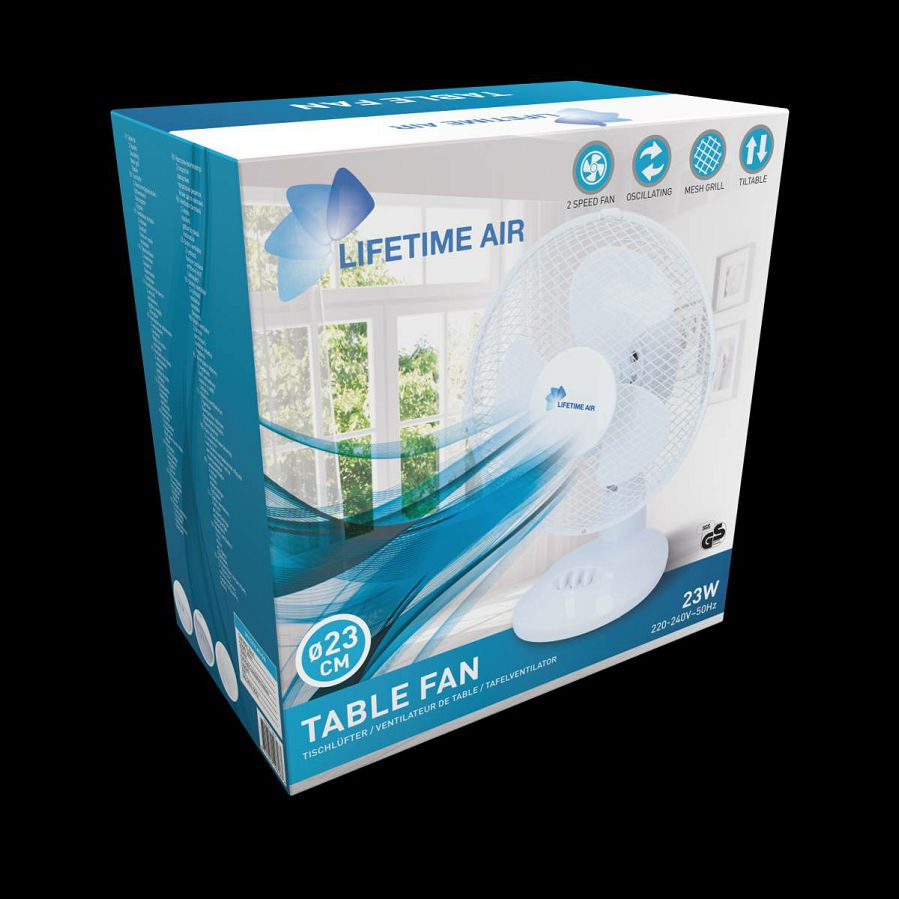 Ventilator stolni Lifetime Air 19618 23cm-22w