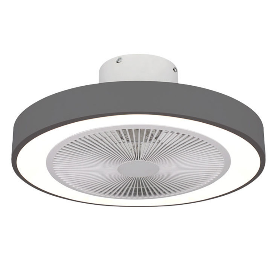 Ventilator stropni Estia HaloFlow 50cm 15wMOT/45wLED sivi + dalj. 06-30162