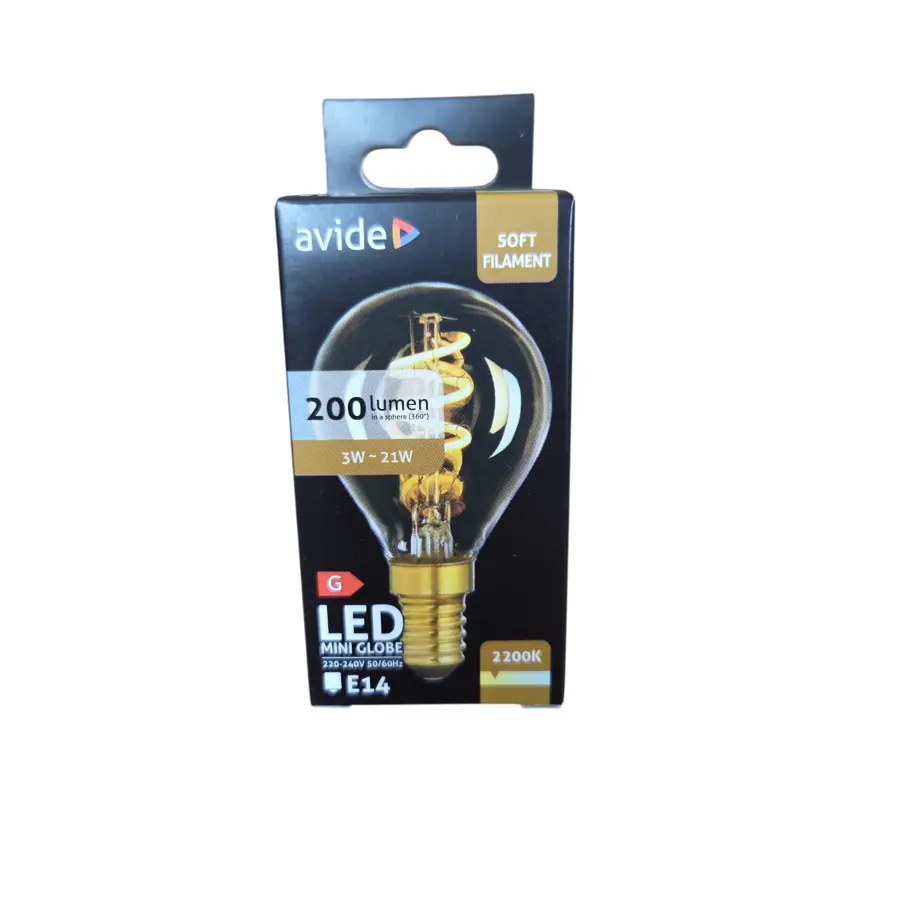 Žarulja LED Avide E14 3W 2200K 200lm ABLSFMG14EW-3W