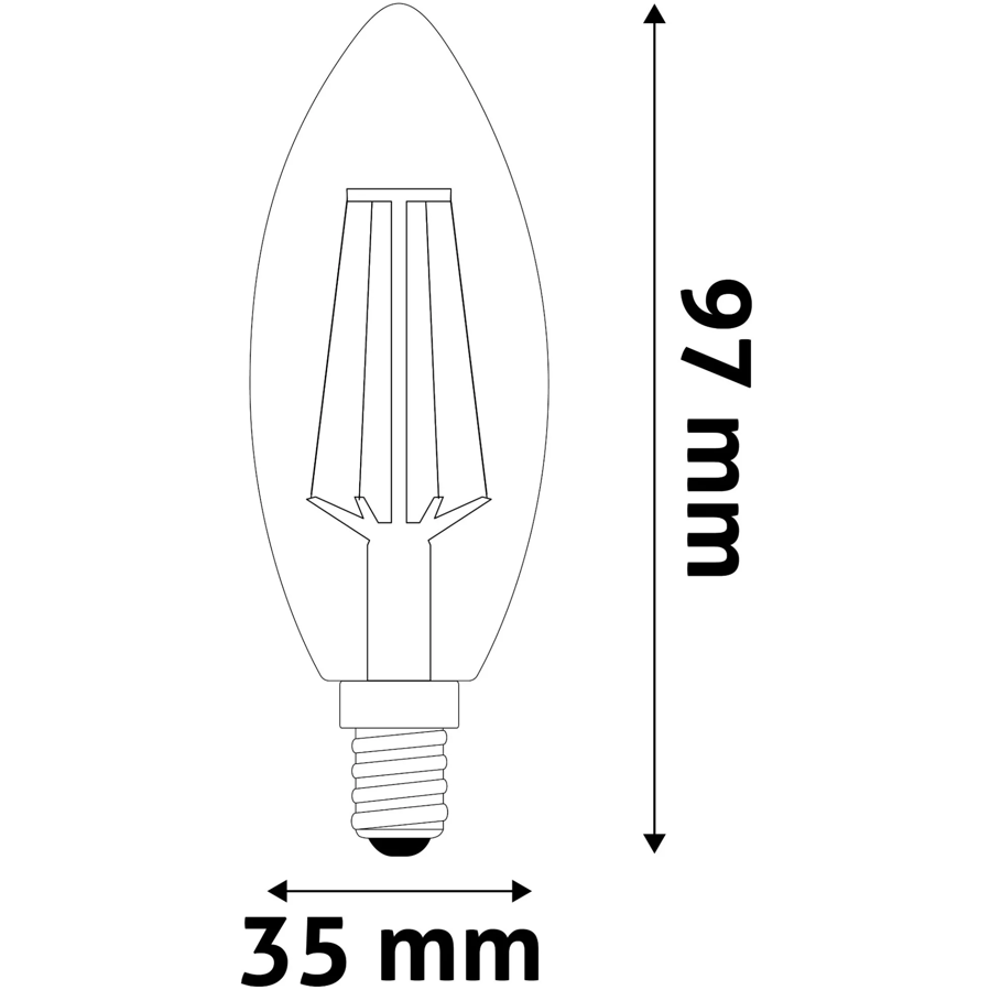 Žarulja LED Avide E14 4.5W 4000K 470lm AWLFC14NW-4.5W