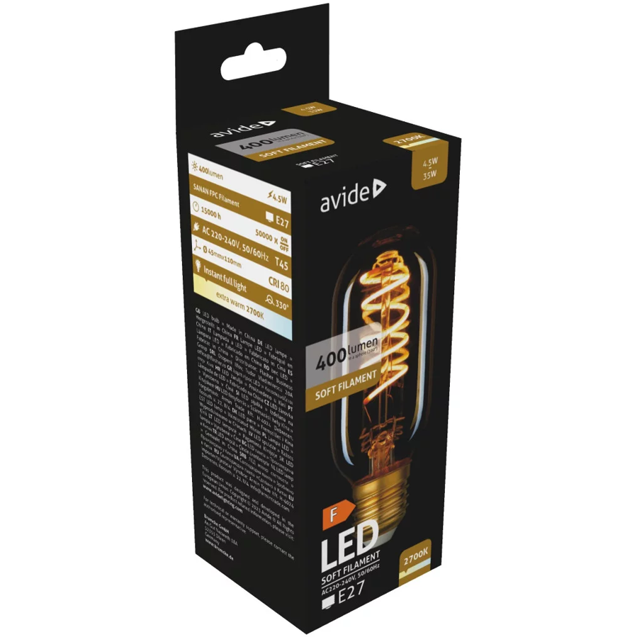 Žarulja LED Avide T45 E27 4.5W 2700K 400lm ABLSFT45EW-4.5W