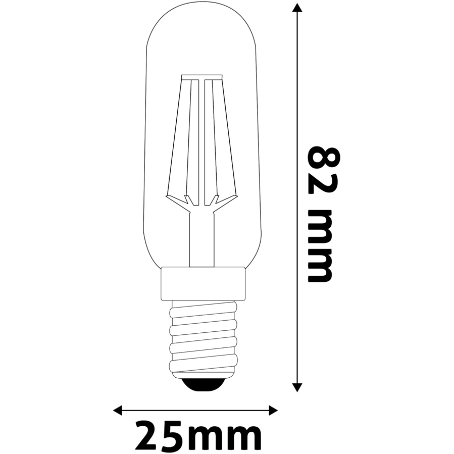 Žarulja nape Avide LED E14 4W 4000K 440lm ABLFT25NW-4W