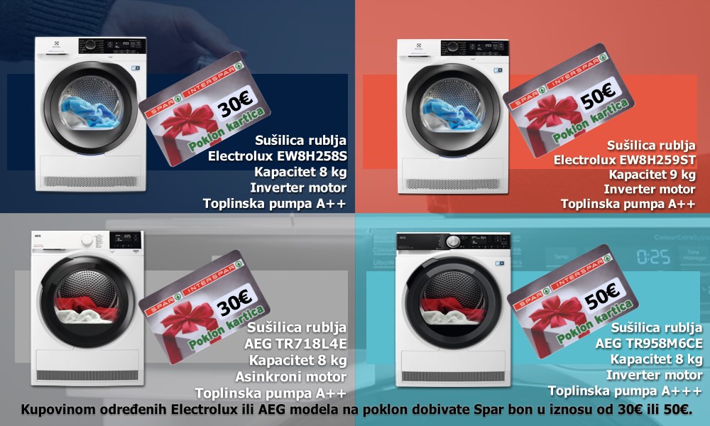Electrolux poklon bonovi 30 /50 €